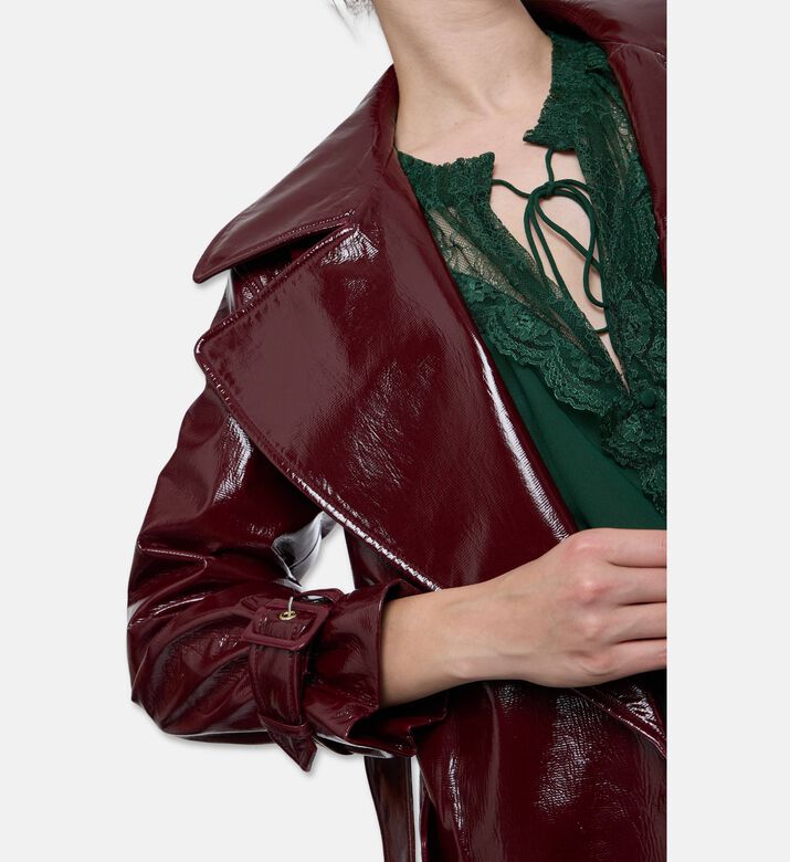 Alice and Olivia Nevada High-gloss Coat, Model View