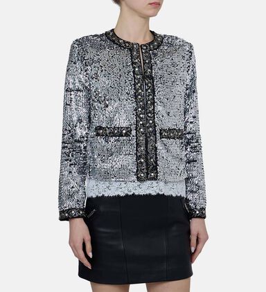 Sequin Embellished Jacket