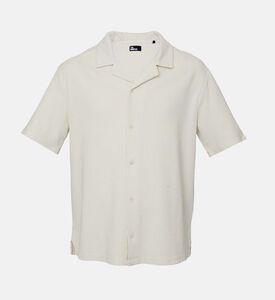 قميص بياقة بطية مزخرفة