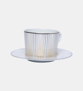 Glint Porcelain Gold Details Tea Cup Saucer Set Glint Porcelain Gold Details Tea Cup Saucer Set