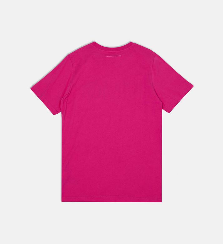 تي شيرت جيرسيه مرصع بشعار الماركة تي شيرت جيرسيه مرصع بشعار الماركة