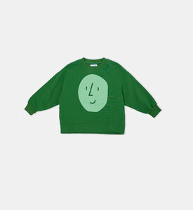 سويت شيرت بطبعة وجه بطاطس