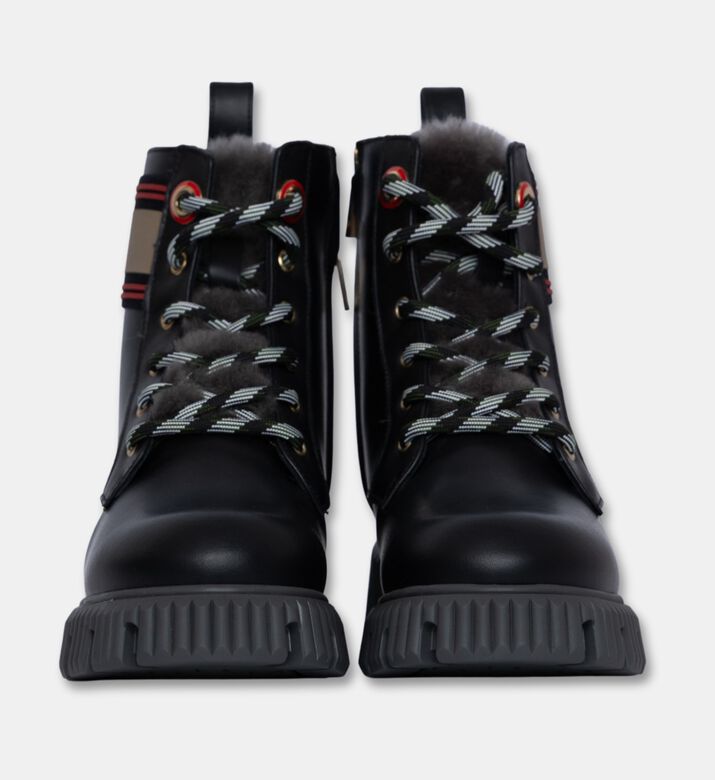 Baldinini Shoes Ankle Boots Fur, Black, Eu-38, Packshot View