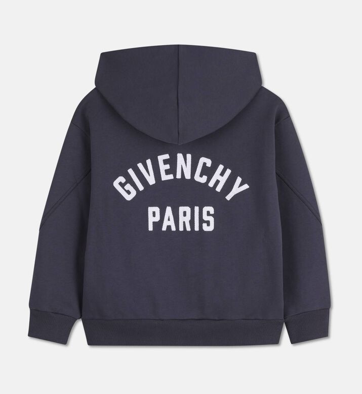 Givenchy Organic Fleece Patch Hooded Cardigan, Packshot View