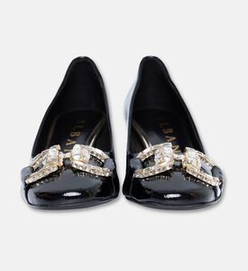 Albano Crystal-embellished Block Heel Pumps, Packshot View