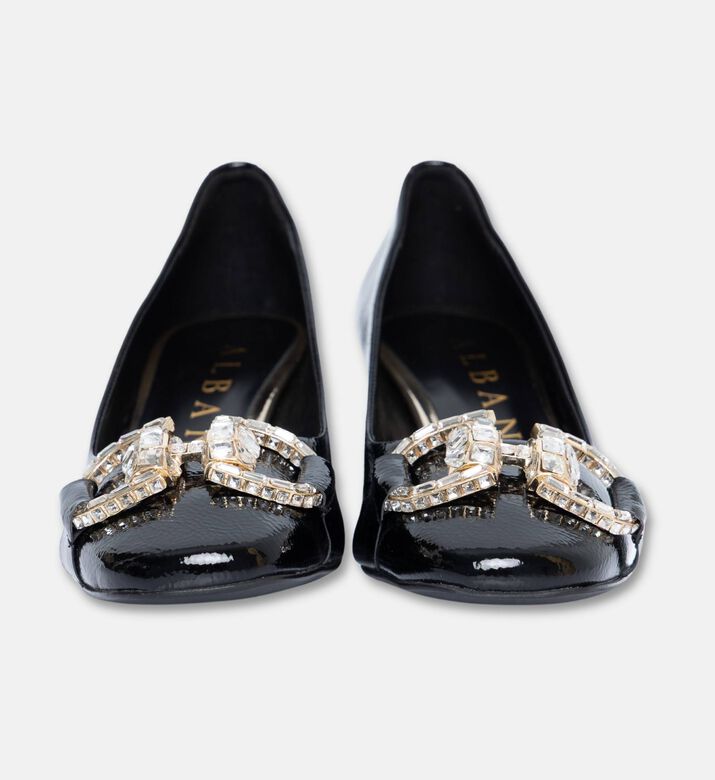 Albano Crystal-embellished Block Heel Pumps, Packshot View