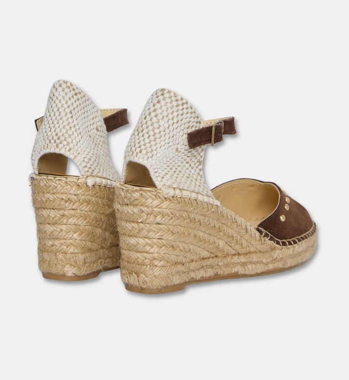 Salvi Ankle-strap Wedge Espadrille Sandals, Brown, Eu-41, Packshot View