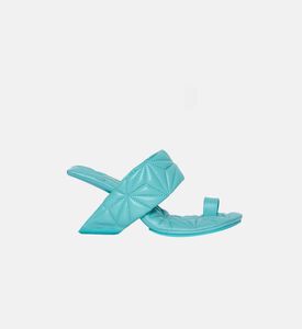 Geometric Quilted Leather Sandal