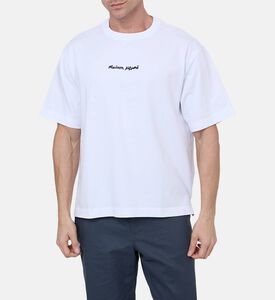 Cotton Front Logo Crewneck T-shirt