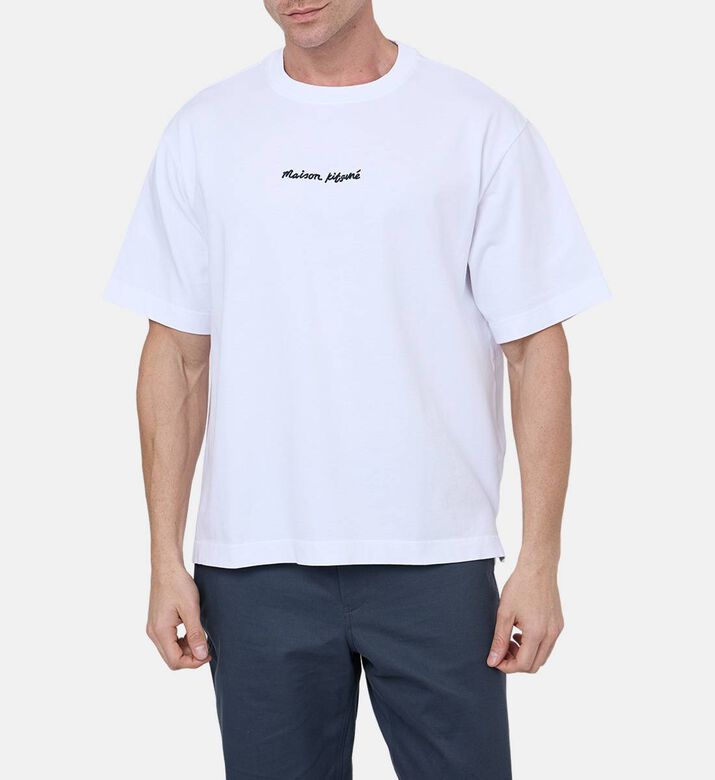 Cotton Front Logo Crewneck T-shirt