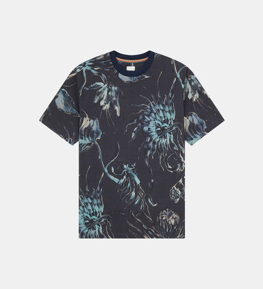Floral Print Cotton T-shirt