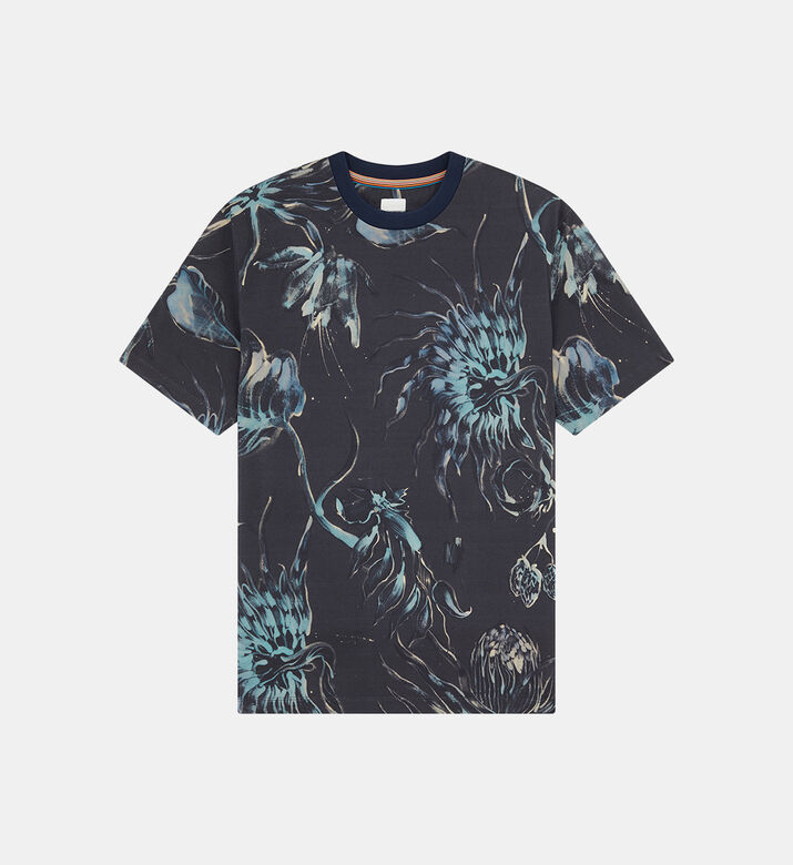 Floral Print Cotton T-shirt