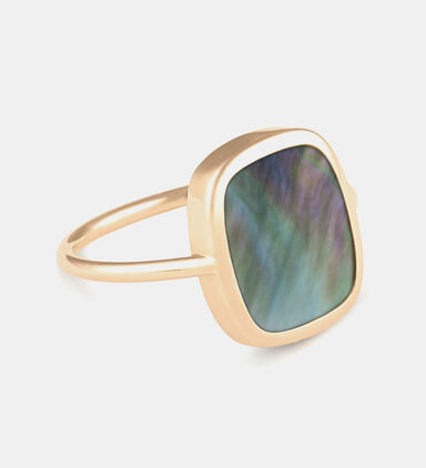 Black Mop Antique Ring 18k