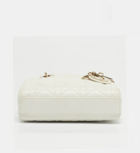 Dior Preowned Dior White Micro Lady D-joy Bag, Packshot View