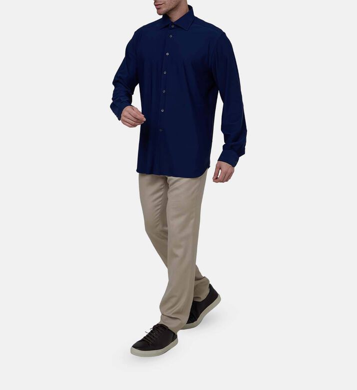 قميص قطنية بياقة بصف أزرار