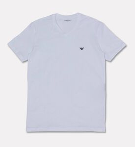 Emporio Armani Ts V Neck, White, Xl, Packshot View