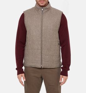 Corneliani Zip Fastening Sleeveless Vest, Model View