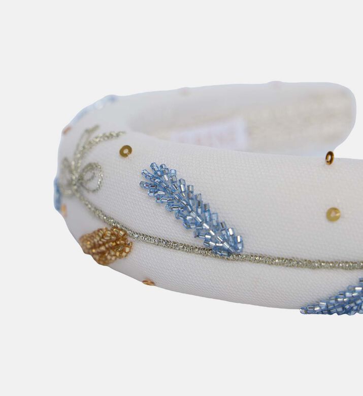 Tulle Hand-embroidered Hairband