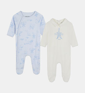 بيجامة بطبعة علامة تجارية على كاملها