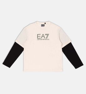 تيشيرت بأكمام متباينة بلوغو