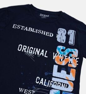 تيشيرت متعدد الألوان بتطريز شعار