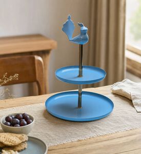Noorena Metal Hand-curated Serving Tray, Model View
