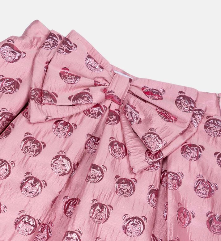 Girl Teddy Metallic-finish Skirt Girl Teddy Metallic-finish Skirt