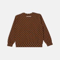 Diablo Bear Head Check Print Sweatshirt
