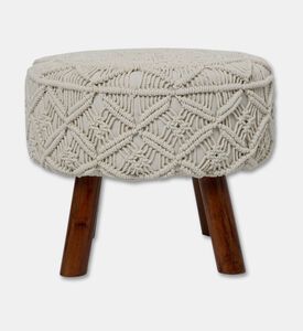 Home Deco and More Locha Hand-knotted Stool, Packshot View