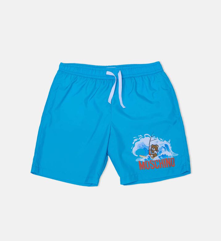 Teddy Bear-print Swim Shorts