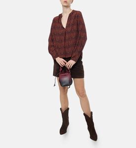 Zadig et Voltaire All-over Print V-neck Shirt, Model View