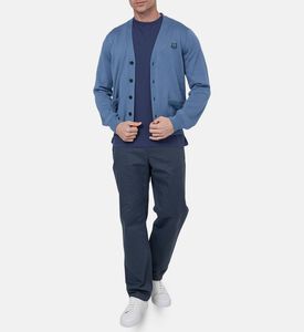 Bold Fox Head Patch Regular-fit Cardigan