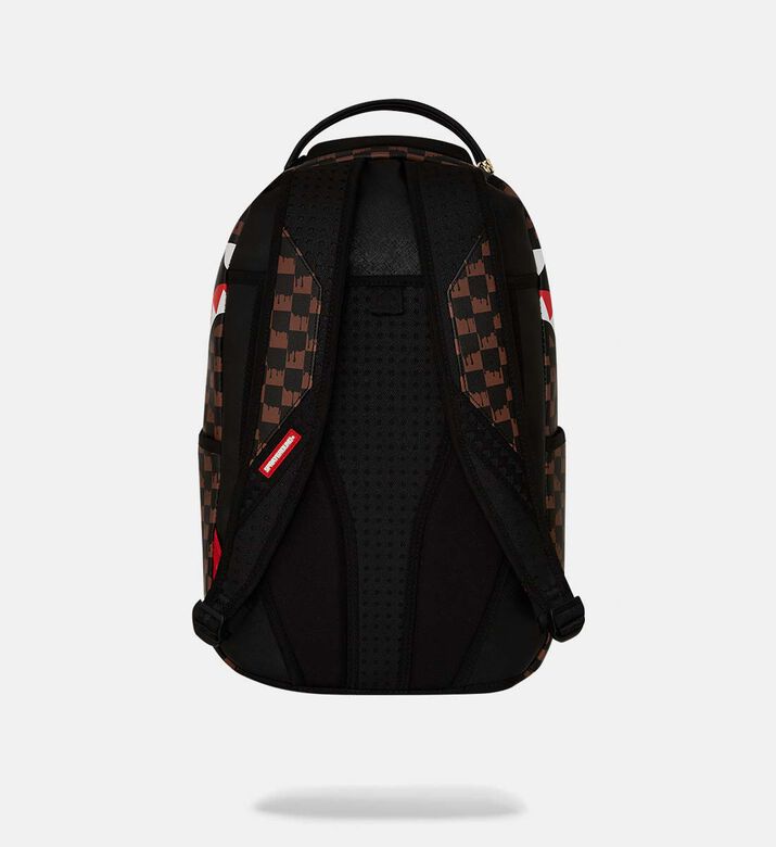 One Eye Brown Check Backpack