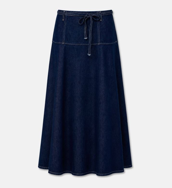 Samsoe Denim Midi Skirt, Packshot View