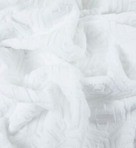 Philip Plein Cotton Hexagon Design Bath Towel, White, 95x150-cm, Packshot View