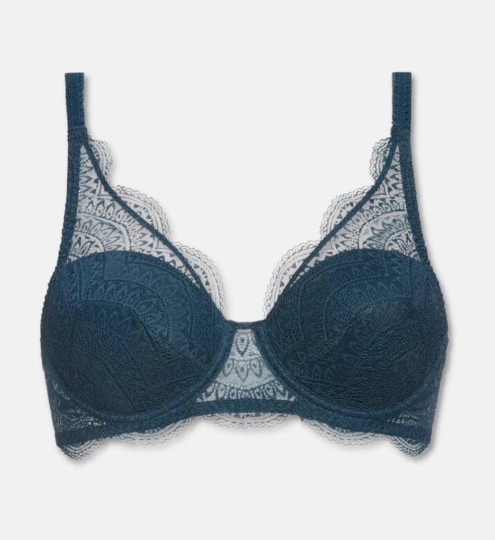 Simone Perele Lace Spacer Bra, Dark-blue, 95, G, Packshot View