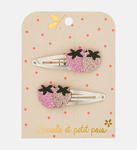 Luciole Et Petit Pois Strawbie Hair Clips Pair, Packshot View