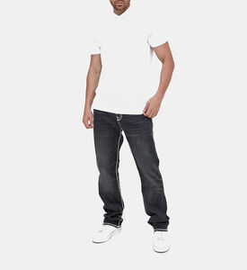 Contrasted Lines Denim Pants Contrasted Lines Denim Pants