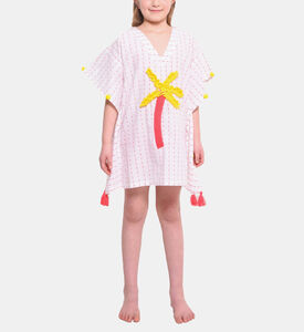 Palm Tree Cotton Poncho