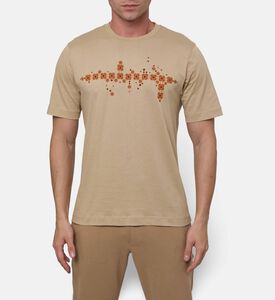 Pal Zileri Chest-print Short-sleeve T-shirt, Model View