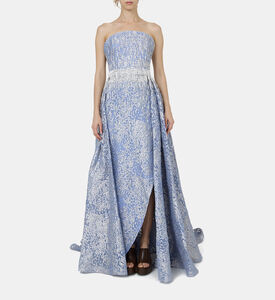 Embellished Bandeau Flared Gown Embellished Bandeau Flared Gown