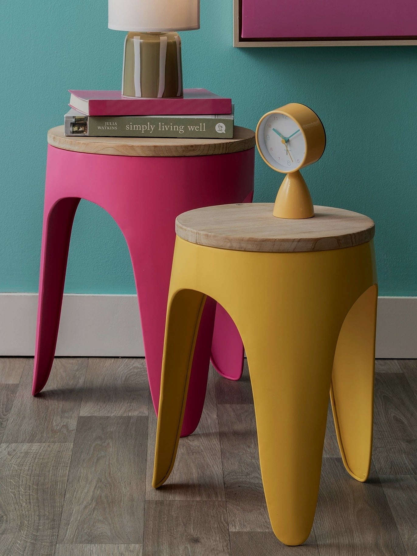 Image of fancy colorful furniture & lighting