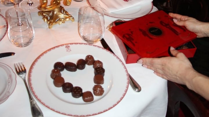 Image of chocolates served on a plate