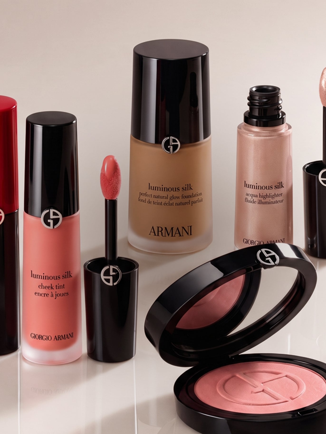 Image of skincare products on beige background