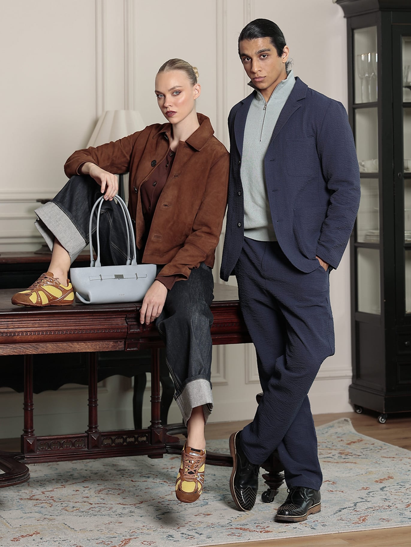 Image of models in business outfits