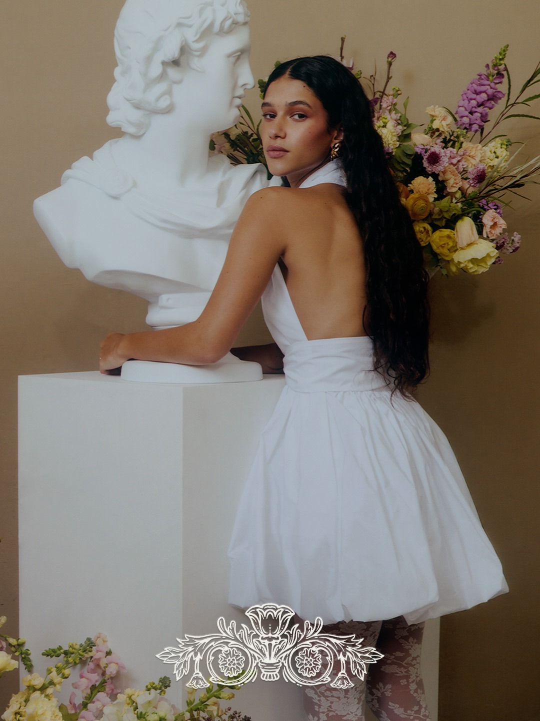 Image of model in wedding dress