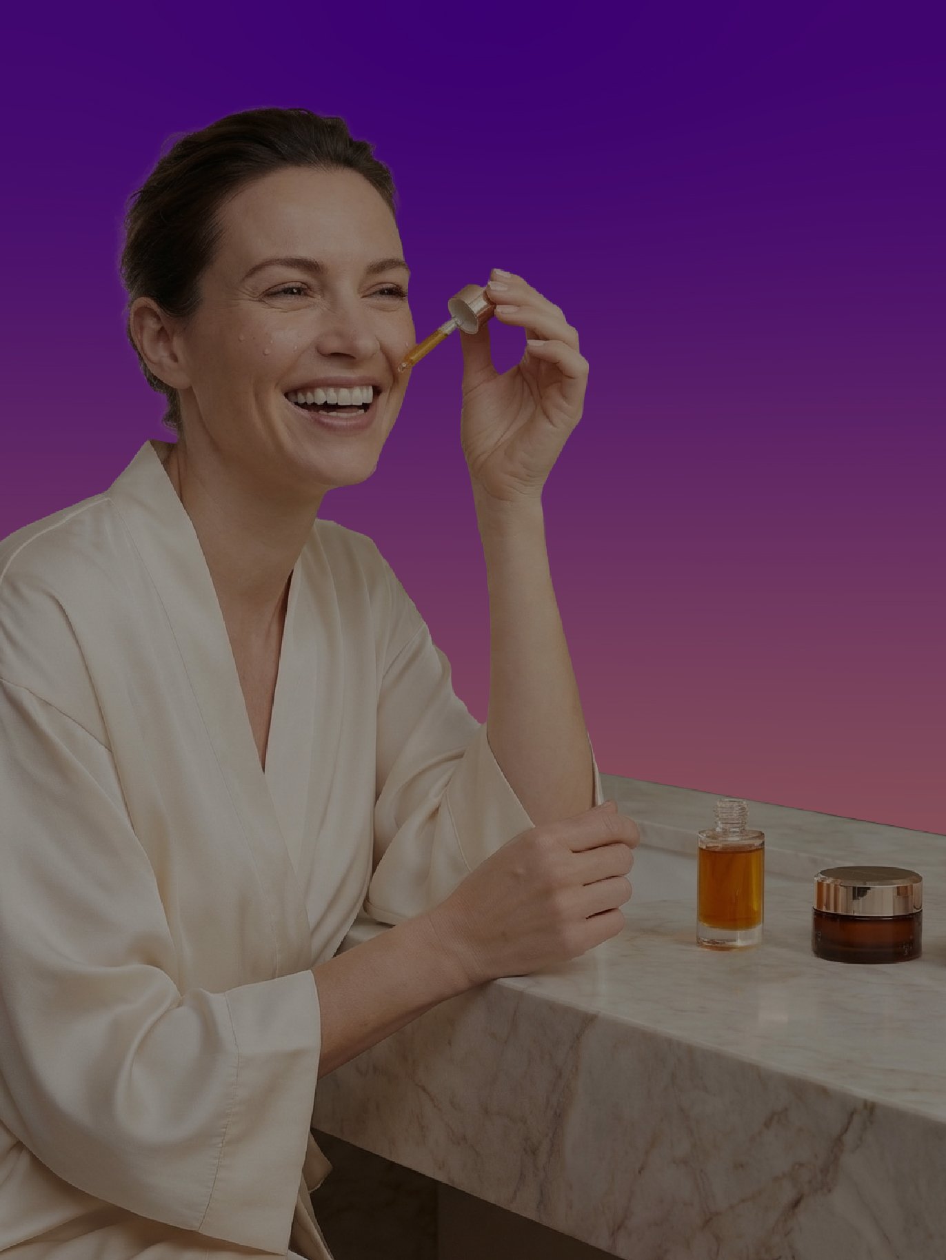 Image of women with skincare