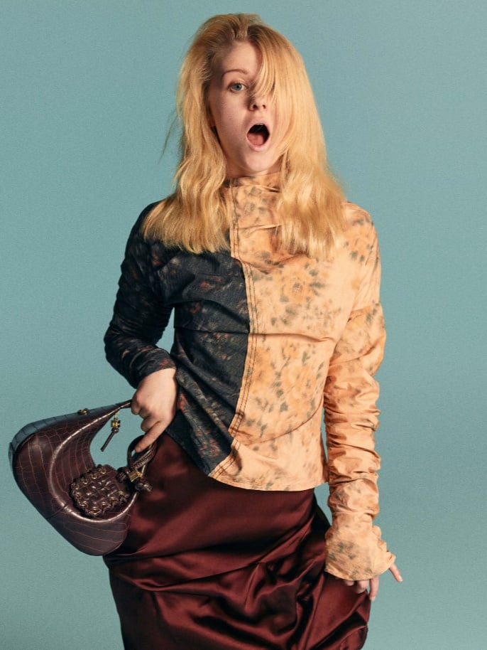 Image of model in Ganni outfit