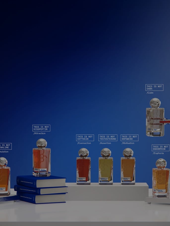 Image of chemical lab with fragrances