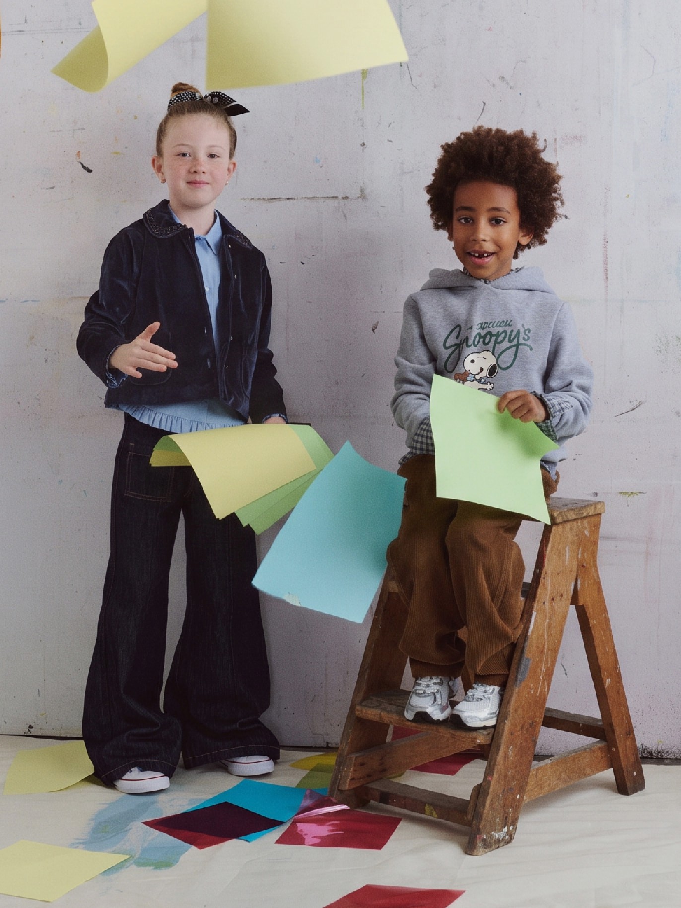 Image of kids in fall styles